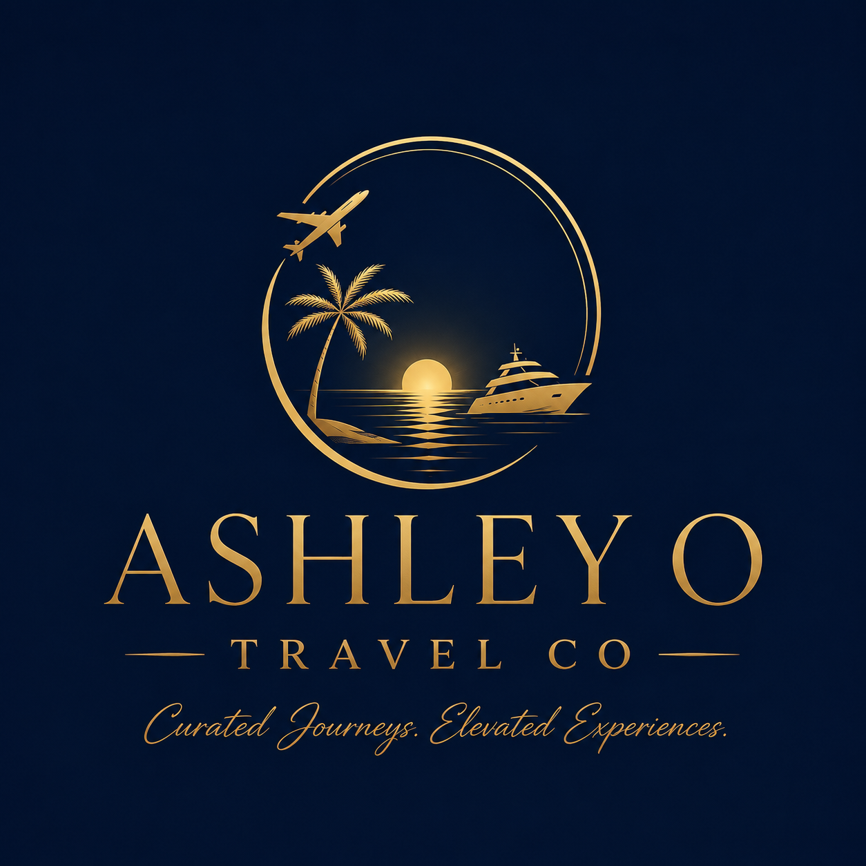 Ashley O Travel Co logo